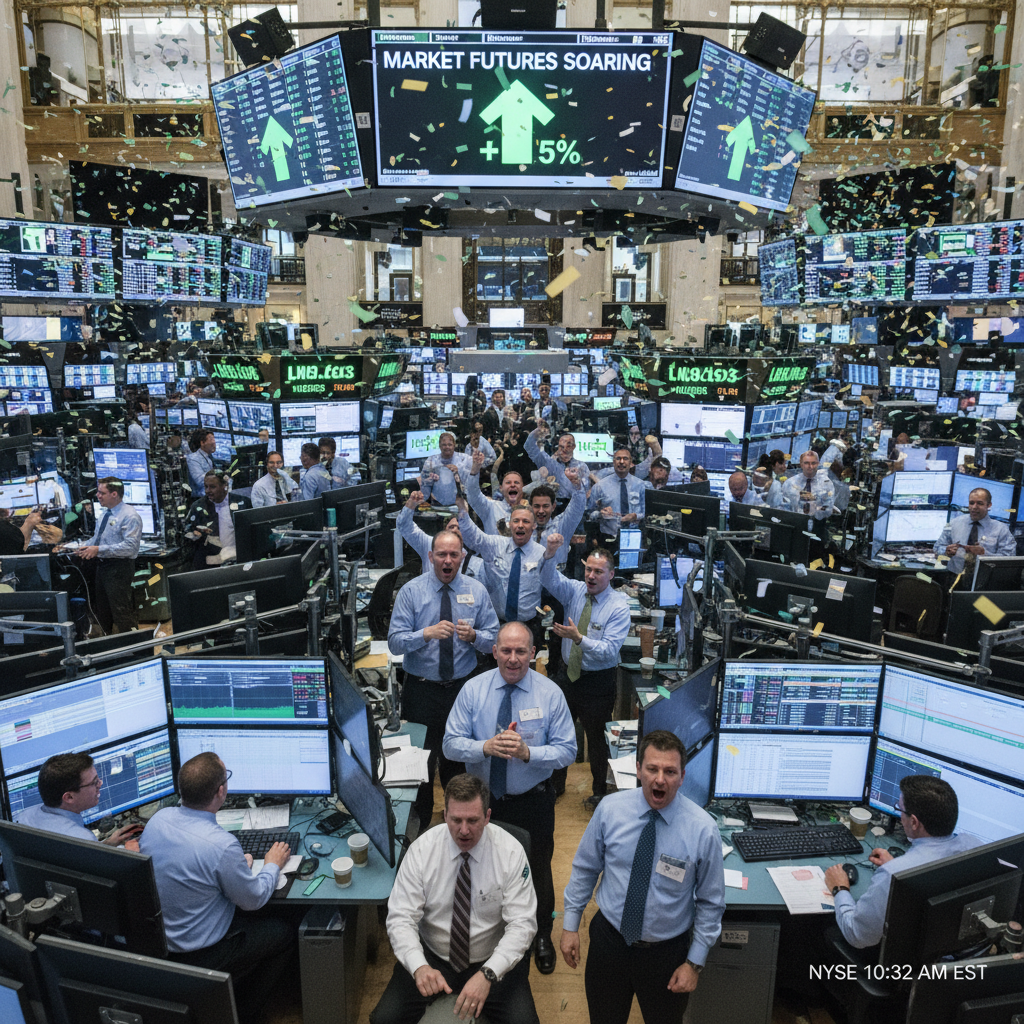 Virginia Markets React as Dow Jones Futures Increase with Tariff Flexibility